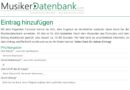 Entdecken Sie die Musikerdatenbank.com