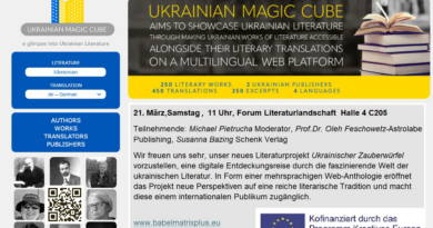 Ukrainischer Zauberwürfel auf der Leipziger Buchmesse