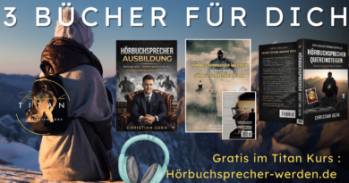 Buch-Trilogie für Hörbuchsprecher von Christian Gera