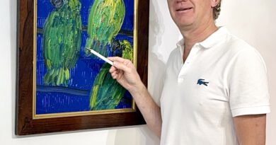 Hunt Slonem – Neue Arbeiten 2026 Bunnies Birds and Butterflies – Dallas Flower Show