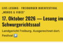 „Mission Spielfrei“: Michael Gruninger liest beim Freiburger Buchfestival im Schwurgerichtssaal