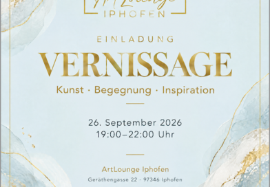 Kunst, Wein und feine Häppchen: Vernissage in der ArtLounge Iphofen